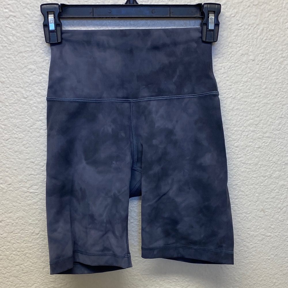 Lululemon Diamond Dye Pitch Gray Fitted Shorts